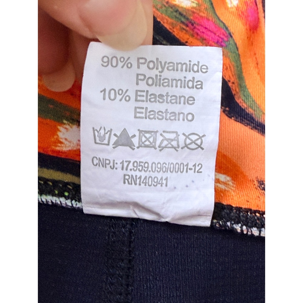 Dona Jo JoJo Skort Womens Size 1 S Orange Tropical Palm Tennis Golf Skirt - Picture 6 of 10